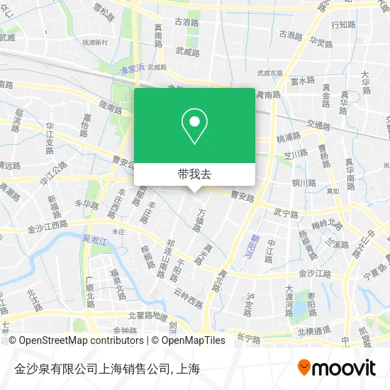 金沙泉有限公司上海销售公司地图