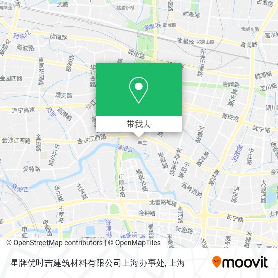 星牌优时吉建筑材料有限公司上海办事处地图