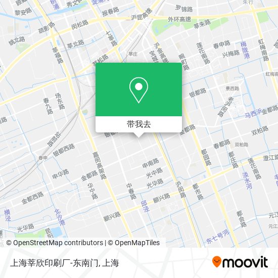 上海莘欣印刷厂-东南门地图