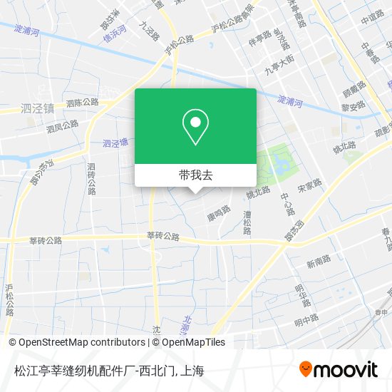 松江亭莘缝纫机配件厂-西北门地图