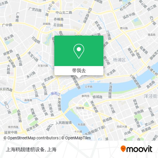 上海鸥靓缝纫设备地图