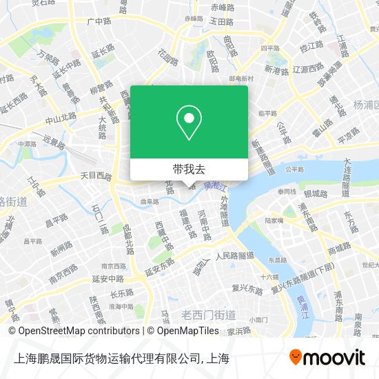 上海鹏晟国际货物运输代理有限公司地图