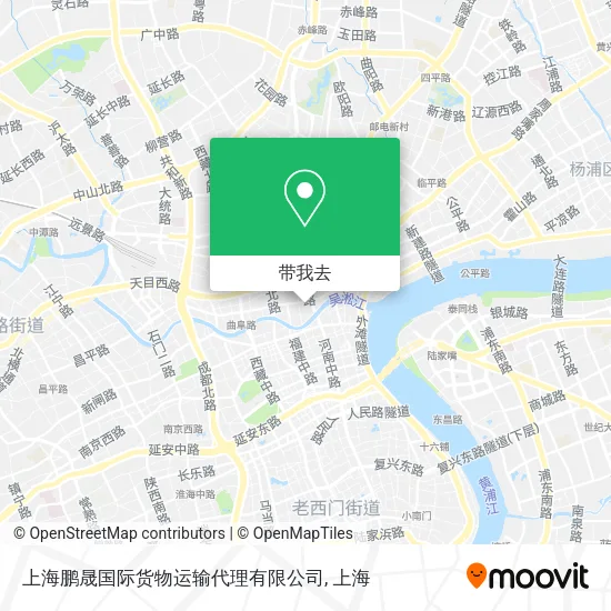 上海鹏晟国际货物运输代理有限公司地图