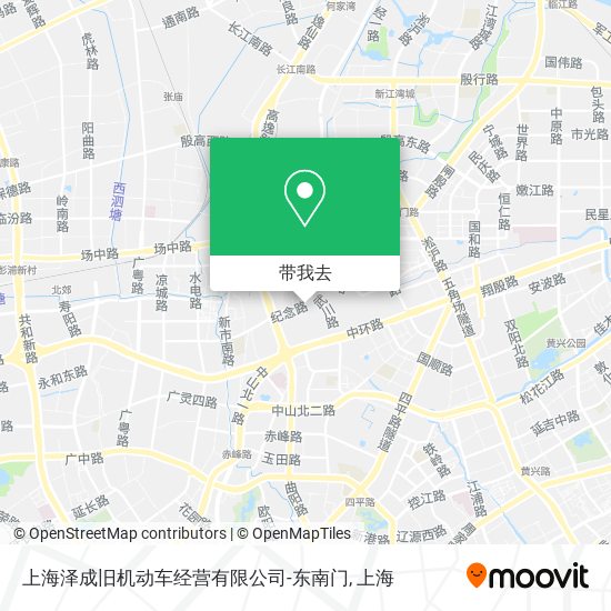 上海泽成旧机动车经营有限公司-东南门地图
