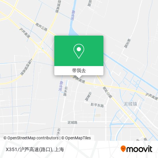 X351/沪芦高速(路口)地图