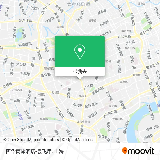 西华商旅酒店-霞飞厅地图