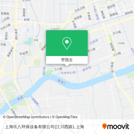 上海玖八环保设备有限公司(江川西路)地图