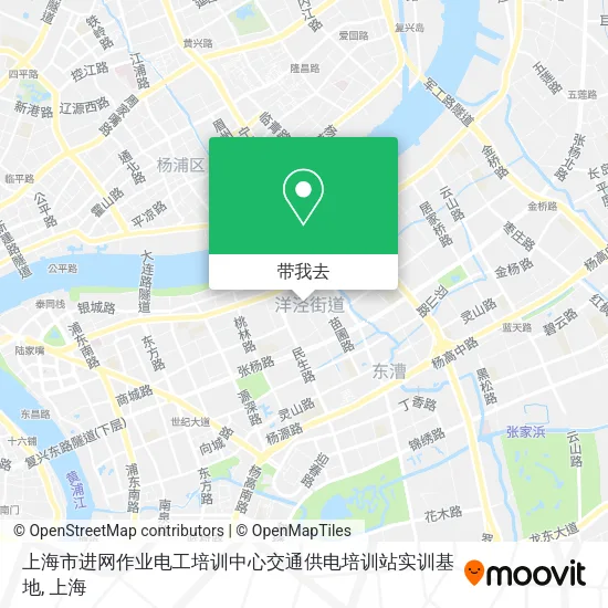 上海市进网作业电工培训中心交通供电培训站实训基地地图