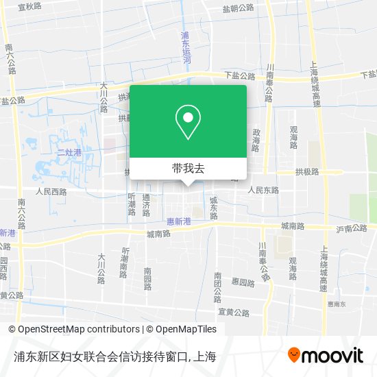 浦东新区妇女联合会信访接待窗口地图