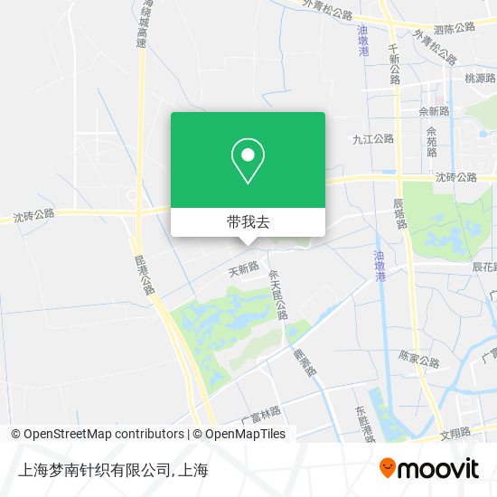 上海梦南针织有限公司地图