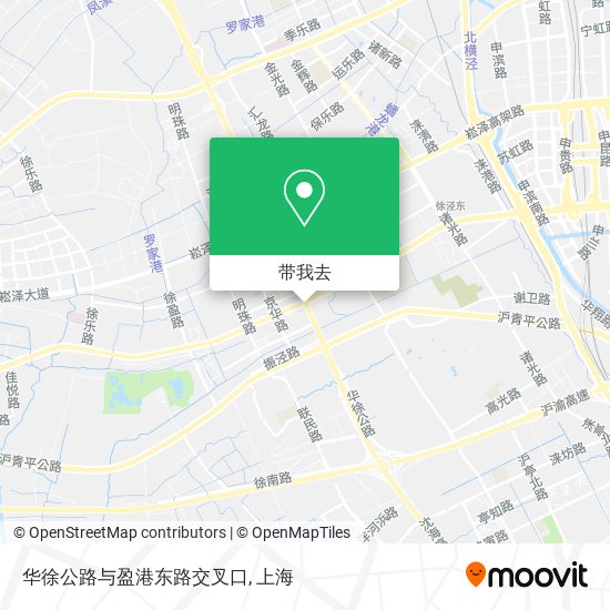 华徐公路与盈港东路交叉口地图