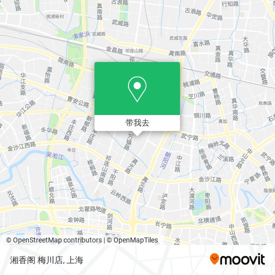 湘香阁 梅川店地图