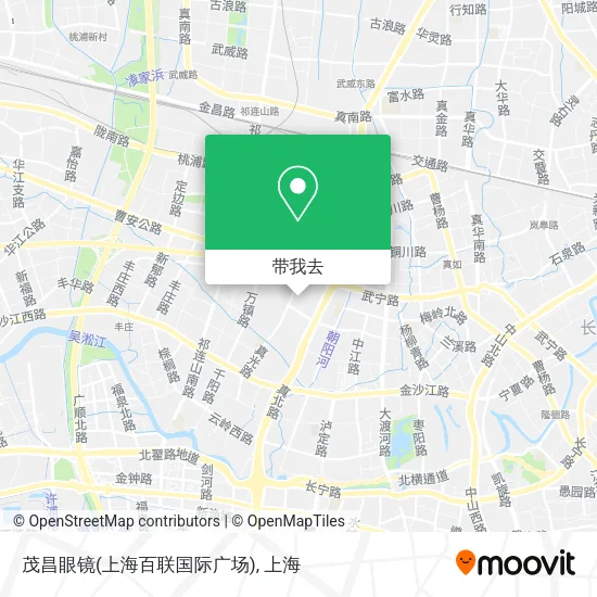 茂昌眼镜(上海百联国际广场)地图
