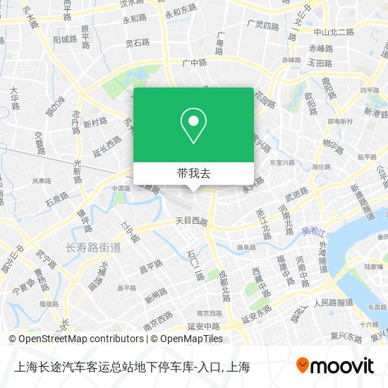 上海长途汽车客运总站地下停车库-入口地图