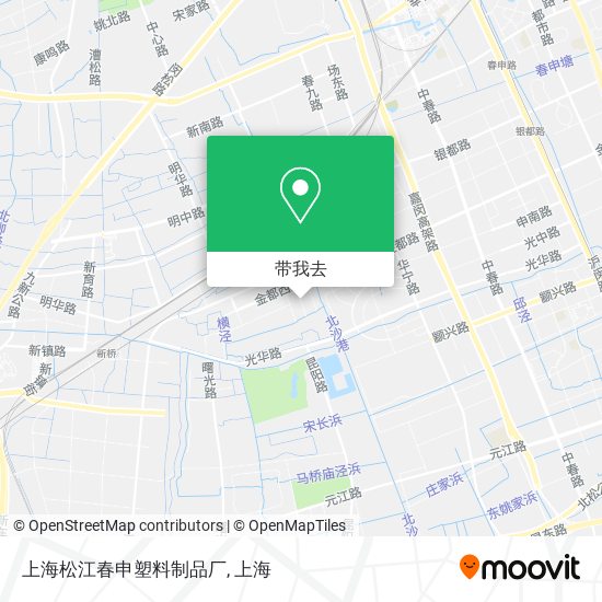 上海松江春申塑料制品厂地图
