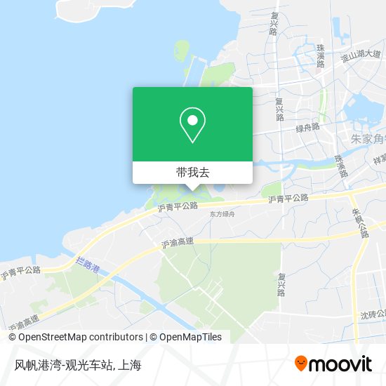 风帆港湾-观光车站地图