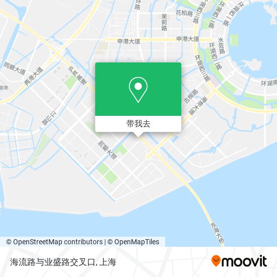 海流路与业盛路交叉口地图