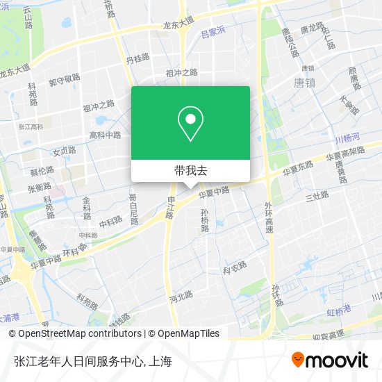 张江老年人日间服务中心地图