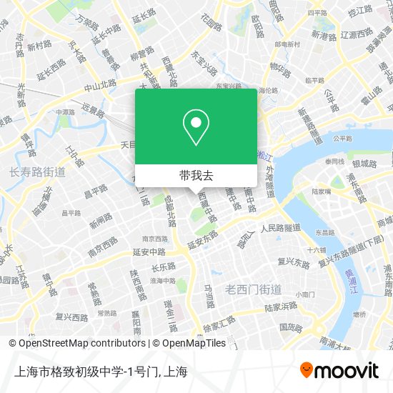 上海市格致初级中学-1号门地图