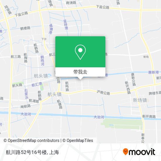 航川路52号16号楼地图