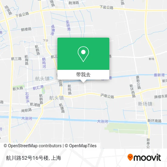 航川路52号16号楼地图