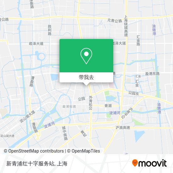 新青浦红十字服务站地图