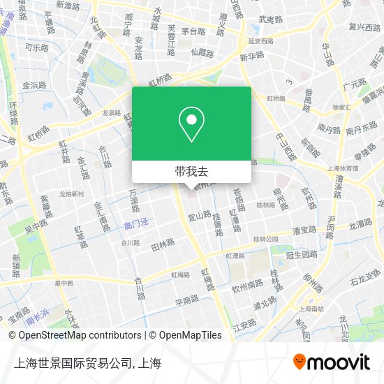 上海世景国际贸易公司地图