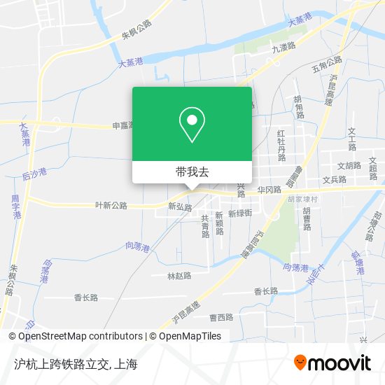 沪杭上跨铁路立交地图