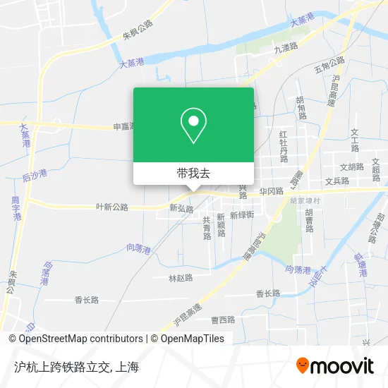 沪杭上跨铁路立交地图
