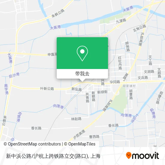 新中浜公路/沪杭上跨铁路立交(路口)地图