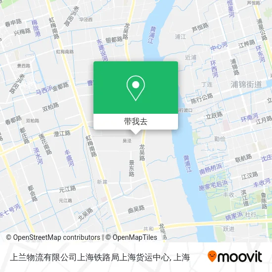 上兰物流有限公司上海铁路局上海货运中心地图