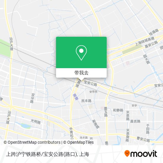 上跨沪宁铁路桥/宝安公路(路口)地图