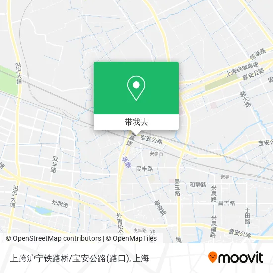上跨沪宁铁路桥/宝安公路(路口)地图