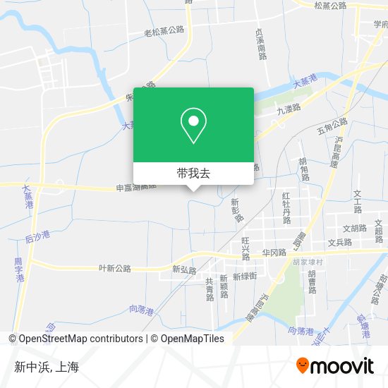 新中浜地图