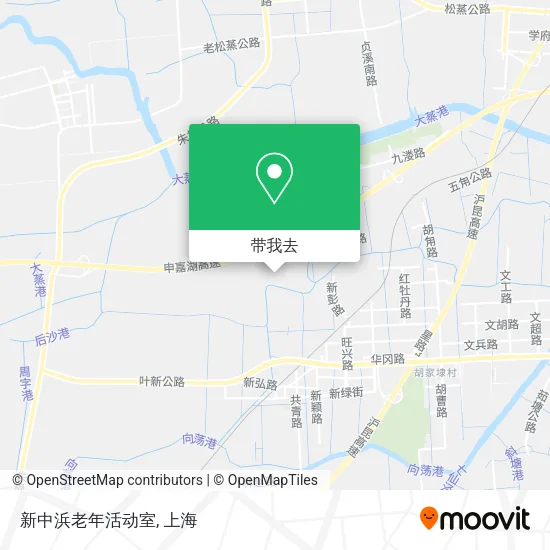 新中浜老年活动室地图