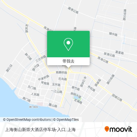 上海衡山新崇大酒店停车场-入口地图