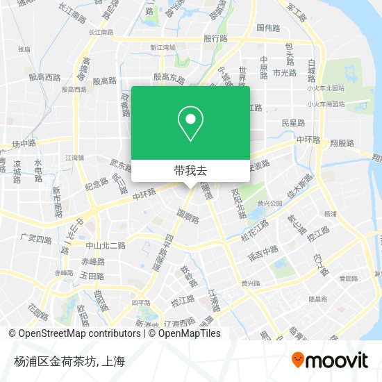 杨浦区金荷茶坊地图