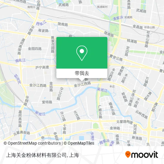 上海关金粉体材料有限公司地图