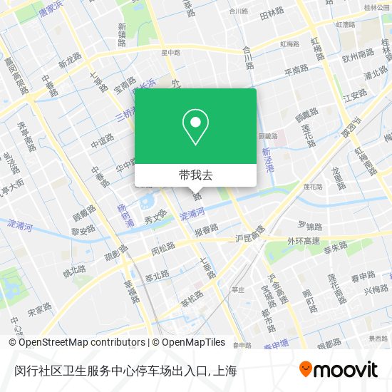 闵行社区卫生服务中心停车场出入口地图