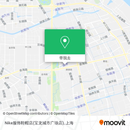 Nike服饰鞋帽店(宝龙城市广场店)地图