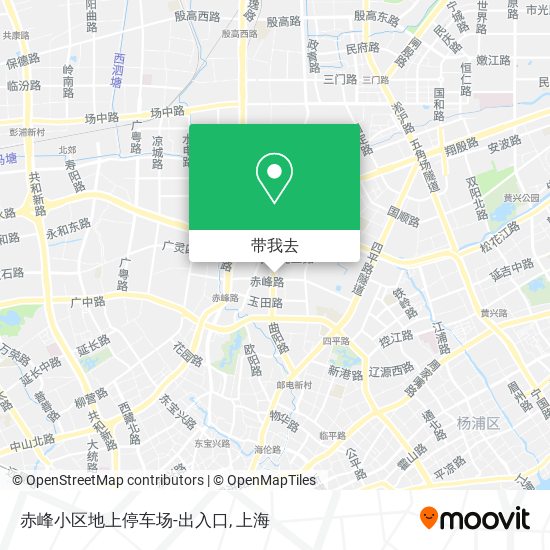 赤峰小区地上停车场-出入口地图