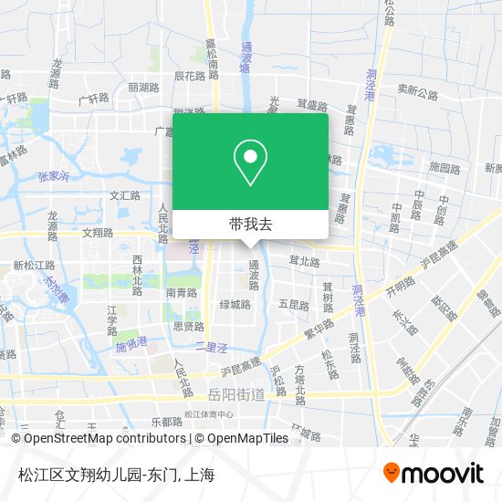 松江区文翔幼儿园-东门地图