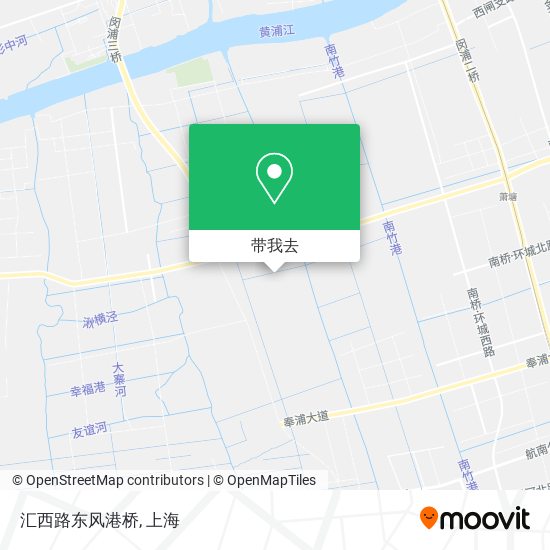 汇西路东风港桥地图
