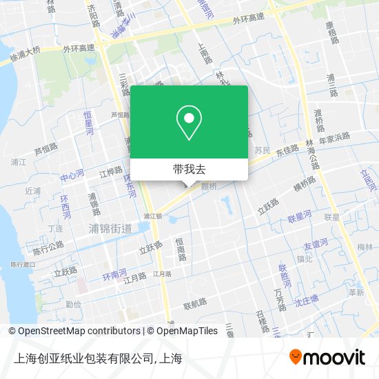 上海创亚纸业包装有限公司地图