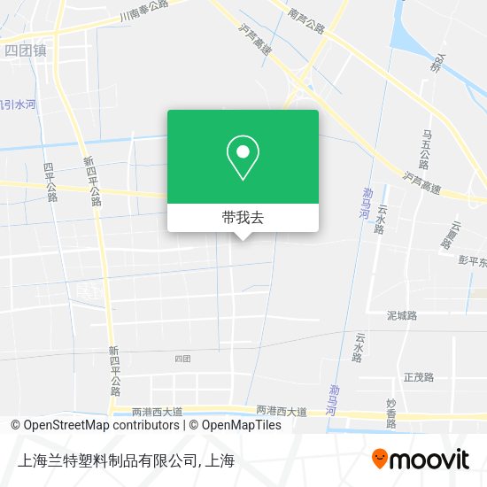 上海兰特塑料制品有限公司地图