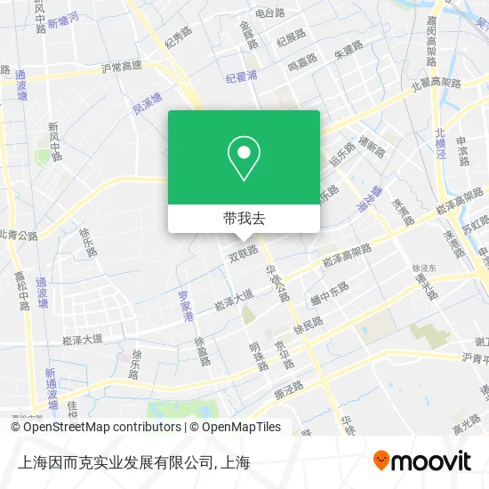 上海因而克实业发展有限公司地图