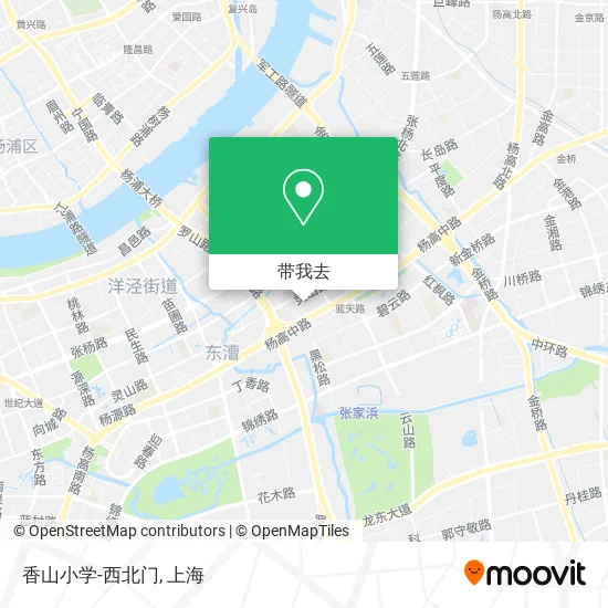香山小学-西北门地图