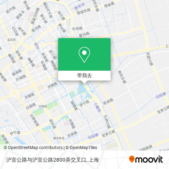 沪宜公路与沪宜公路2800弄交叉口地图