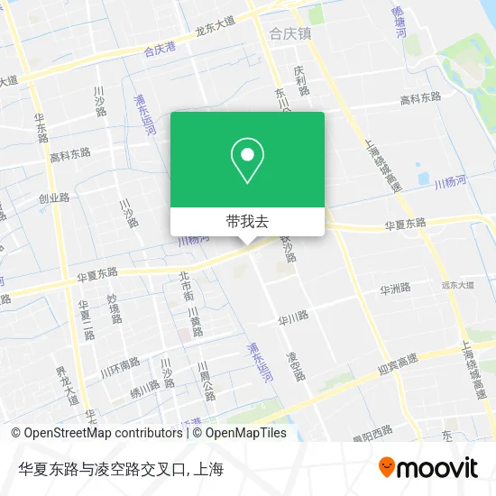华夏东路与凌空路交叉口地图