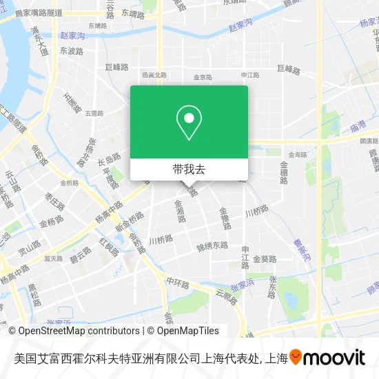 美国艾富西霍尔科夫特亚洲有限公司上海代表处地图